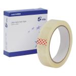 5 Star Elite Easy Tear Tape PP 3in Core 24mm x 66m Clear [Pack 6] 940988