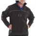 Click Workwear Soft Shell Jacket Water Resistant Windproof 4XL Black Ref SSJBL4XL *Approx 3 Day Leadtime*