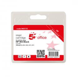 Cheap Stationery Supply of 5 Star Office Remanufactured Inkjet Cartridge Page Life Black 300pp HP No.903 T6L99AE Alternative 943115 Office Statationery