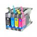 5 Star Value Remanufactured Cartridge Page Life 2400/1200pp HY B/C/M/Y [Brother LC1280XLB Alt] [Pack 4]
