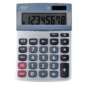 Desktop Calculator AT-812T 8 Digit Display Silver 944461