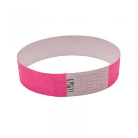 Announce Wrist Bands 19mm Pink (1000 Pack) AA01837 AA01837