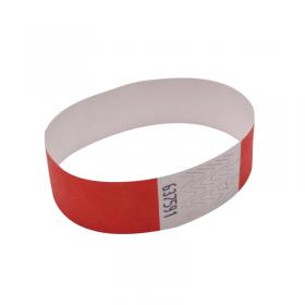 Announce Wrist Bands 19mm Warm Red (Pack of 1000) AA01839 AA01839