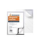 Announce Magnetic Frame A4 Silver (Pack of 2) AA01840 AA01840