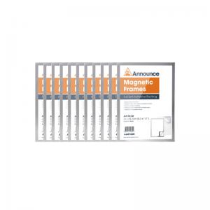 Announce Magnetic Frame A4 Silver Pack of 10 AA01842 AA01842
