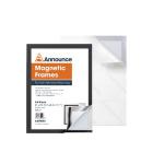 Announce Magnetic Frame A4 Black (Pack of 2) AA01846 AA01846