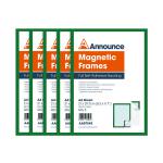 Announce Magnetic Frames A4 Green (Pack of 5) AA07543 AA07543