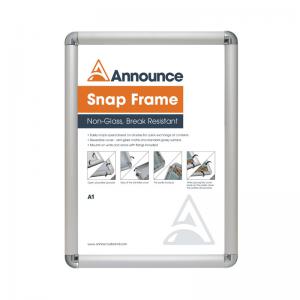 Announce by  A1 Snap Frame 25mm Chrome Effect Crnr AA10252 AA10205