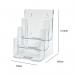 Announce by 5 Star 3 Tier Countertop Literature Holder A5 Ptrt AA10442 AA10442