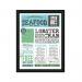 Announce by 5 Star 15mm Snap Frame A4 Mitred Crnr Black Frame AA10565 AA10565