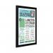 Announce by 5 Star 15mm Snap Frame A4 Mitred Crnr Black Frame AA10565 AA10565