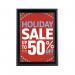 Announce by 5 Star Freestanding 25mm A4 Optiframe Black AA10596 AA10596