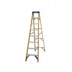 Werner Fibreglass Swingback Step Ladder 8 Tread Yellow 7160818 ABR74608