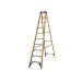 Abru Fibreglass Swingback Step Ladder 10 Tread Yellow 7161018