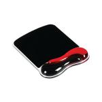 Kensington Duo Gel Mouse Pad with Wrist Support 240x182x25mm Red/Black 62402 AC00624