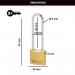 Master Lock 30mm Solid Brass Padlock 64mm Shackle 130EURDLJ AC09152