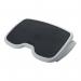 This image features a pair of black and grey Kensington Footrests and Back Supports, with one being the Solemate Tilting Footrest. The design is sleek and modern, perfect to enhance comfort and posture while seated at a desk or work station.