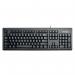 Kensington ValuKey Wired USB UK Keyboard Black 1500109 AC14014