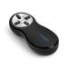 This photo features a sleek and modern black and chrome Kensington Wireless Presenter with a red laser. The pointer has a comfortable grip and is ready to enhance your presentations with its wireless capabilities.