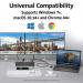Kensington SD4750P Dual 4K Docking Station USB-C USB-A with 85W Power Delivery K39105EU AC60672