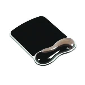 Image of Kensington Duo Gel Wave Mouse Mat with Wristrest GreyBlack 62399