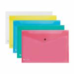 Rexel Popper Wallet A4 Assorted - (Pack of 5) 00111355