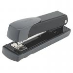 The photograph of the Rexel Beta 28 Stapler in black exudes sleek and professional style. The compact design and durable construction make it perfect for any office setting. The Rexel branding is proudly displayed on the side. The stapler is shown loaded and ready for use.