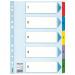 Esselte Mylar 1-5 Part Dividers A4 - Multi-Coloured - Outer carton of 20 100160