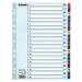 Esselte Mylar 1-20 Part Dividers A4 - Multi-Coloured - Outer carton of 10 100163