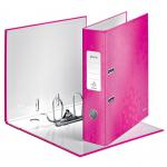 Leitz WOW Spine Lever Arch File A4 80mm - Metallic Pink - Outer carton of 10 10050023