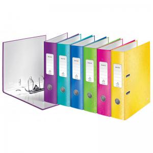 Leitz 180 WOW Lever Arch File A4 80mm Assorted - Outer carton of 10