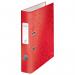 The image shows a stack of 10 stylish ACCO Brands lever arch files in bright WOW colors. Each file is reinforced with a durable laminated cover and features a 180° lever arch mechanism for secure and easy document filing. The outer carton provides convenient storage and transport for multiple files.