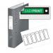 This photograph features a collection of ACCO Brands Lever Arch Files in a vibrant and eye-catching Leitz 180° WOW color. The files are laminated for durability and feature a lever arch mechanism for easy opening and closing. The outer carton contains 10 files in total, making it a convenient and efficient storage solution.