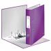 In the photo, there are 10 purple ACCO Brands Lever Arch Files, all neatly packaged in an outer carton. Each file has a 50mm spine, making them perfect for storing A4 sized documents. The files feature the Leitz 180° WOW design, with a curved lever arch mechanism, providing easy access to the contents inside. The vibrant purple color adds a pop of color to any workspace.