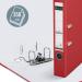 Leitz 180° Lever Arch File Plastic A4 50mm Red - Outer carton of 10 10151025