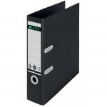 Leitz 180° Recycle Lever Arch File A4, 80mm width, Black - Outer carton of 10 10180095