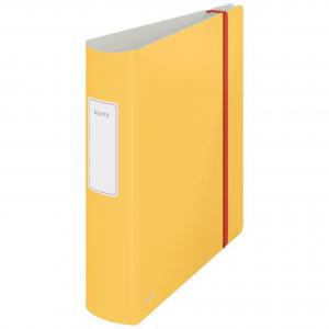 Leitz 180 Active Cosy Lever Arch File A4, 80mm width, Warm Yellow -