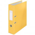 Leitz 180° Cosy Lever Arch File Soft Touch A4, 80mm width, Warm Yellow - Outer carton of 6 10610019