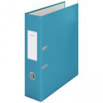 Leitz 180° Cosy Lever Arch File Soft Touch A4, 80mm width, Calm Blue - Outer carton of 6 10610061