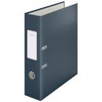 Leitz 180° Cosy Lever Arch File Soft Touch A4, 80mm width, Velvet Grey - Outer carton of 6 10610089