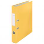 Leitz 180° Cosy Lever Arch File Soft Touch A4, 50mm width, Warm Yellow - Outer carton of 6 10620019