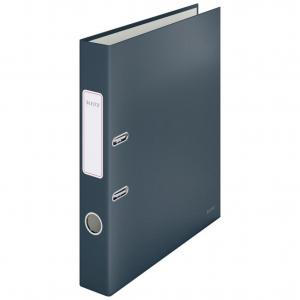 Leitz 180 Cosy Lever Arch File Soft Touch A4, 50mm width, Velvet Grey