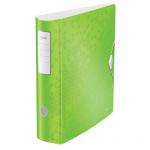 Leitz 180° Active WOW Lever Arch File. A4. 75 mm. Green. - Outer carton of 5 11060054