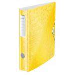 Leitz 180° Active WOW Lever Arch File. A4. 50mm. Yellow. - Outer carton of 5 11070016