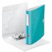 The photo shows a vibrant and eye-catching ice blue ACCO Brands Lever Arch File, part of their Leitz 180° Active WOW collection. This particular file is designed to hold A4 sized documents and has a 50mm spine for ample storage space. The lever arch mechanism allows for easy opening and closing, ensuring quick and convenient access to your important papers. Surrounding the file is its outer carton, which contains a pack of 5 files. A sleek and modern design makes this file both functional and visually appealing.