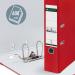 Leitz 180° Plastic Lever Arch File Foolscap 80 mm - Red - Outer carton of 10 11101025