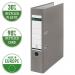 Leitz 180° Plastic Lever Arch File Foolscap 80 mm - Grey - Outer carton of 10 11101085