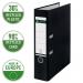 Leitz 180° Plastic Lever Arch File Foolscap 80 mm - Black - Outer carton of 10 11101095