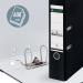 Leitz 180° Plastic Lever Arch File Foolscap 80 mm - Black - Outer carton of 10 11101095
