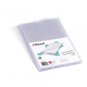 Rexel Nyrex Card Holder Open On Short Edge A5 Polypropylene (Pack 25) 12060